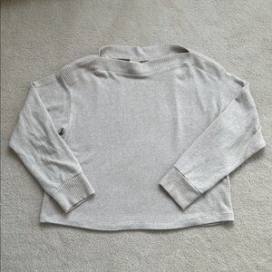 H&M Beige Knit Top with Square Neck